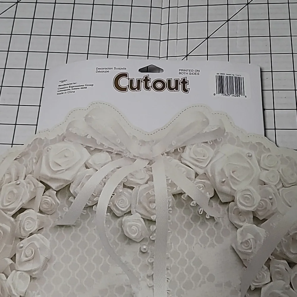 Wedding Bridal‎ Shower Wedding Cutout Decoration, Double-Sided, NWT